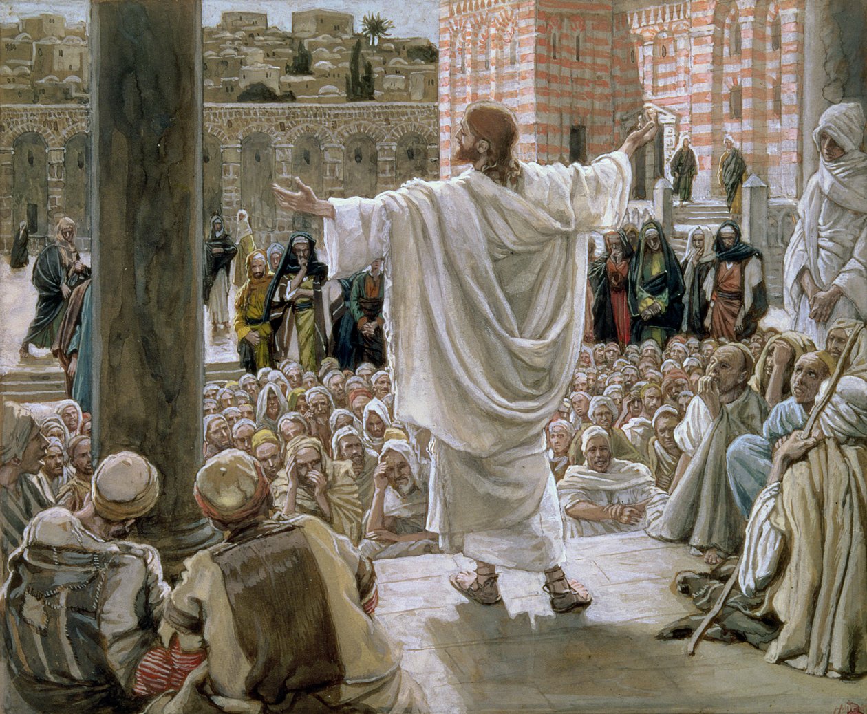 Jeruzalem, Jeruzalem, illustratie voor Het Leven van Christus, c.1886-96 door James Jacques Joseph Tissot