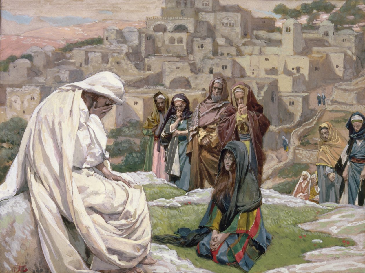 Jezus Huilde, illustratie voor Het Leven van Christus, c.1886-96 door James Jacques Joseph Tissot