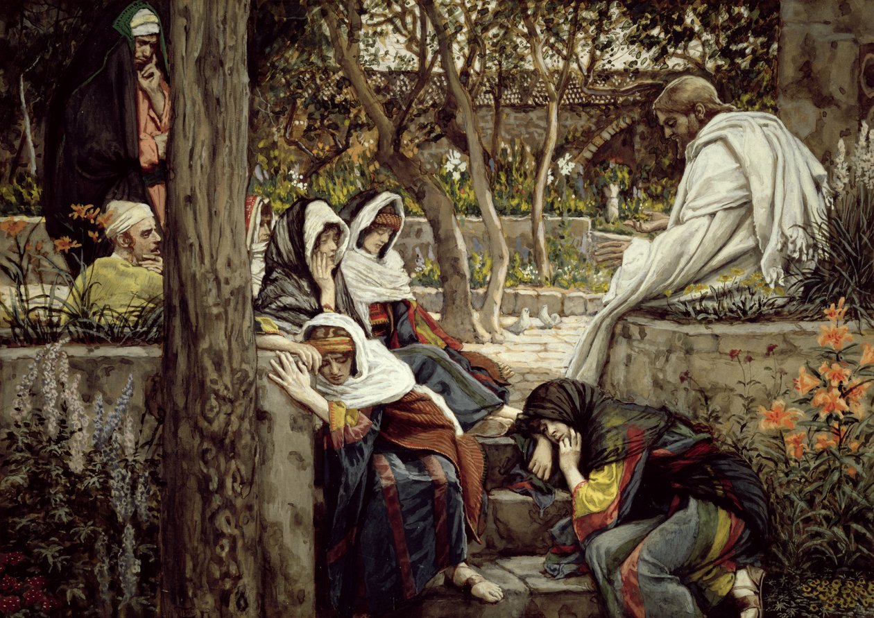 Jezus in Bethanië, illustratie voor Het Leven van Christus door James Jacques Joseph Tissot