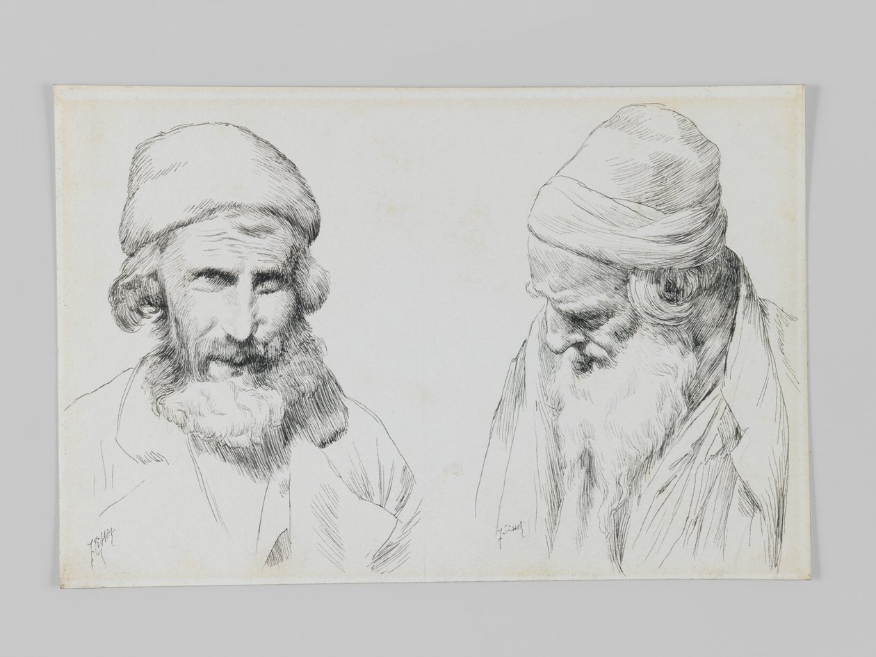 Joden en Jemenieten, Jeruzalem, illustratie uit Het Leven van Onze Heer Jezus Christus door James Jacques Joseph Tissot