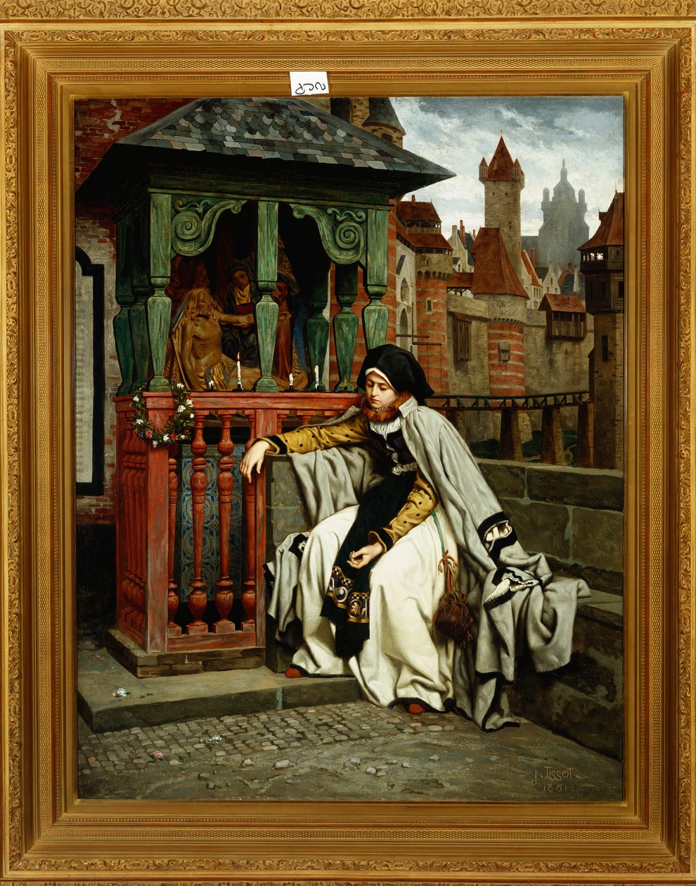 Marguerite bij de wallen, 1861 door James Jacques Joseph Tissot