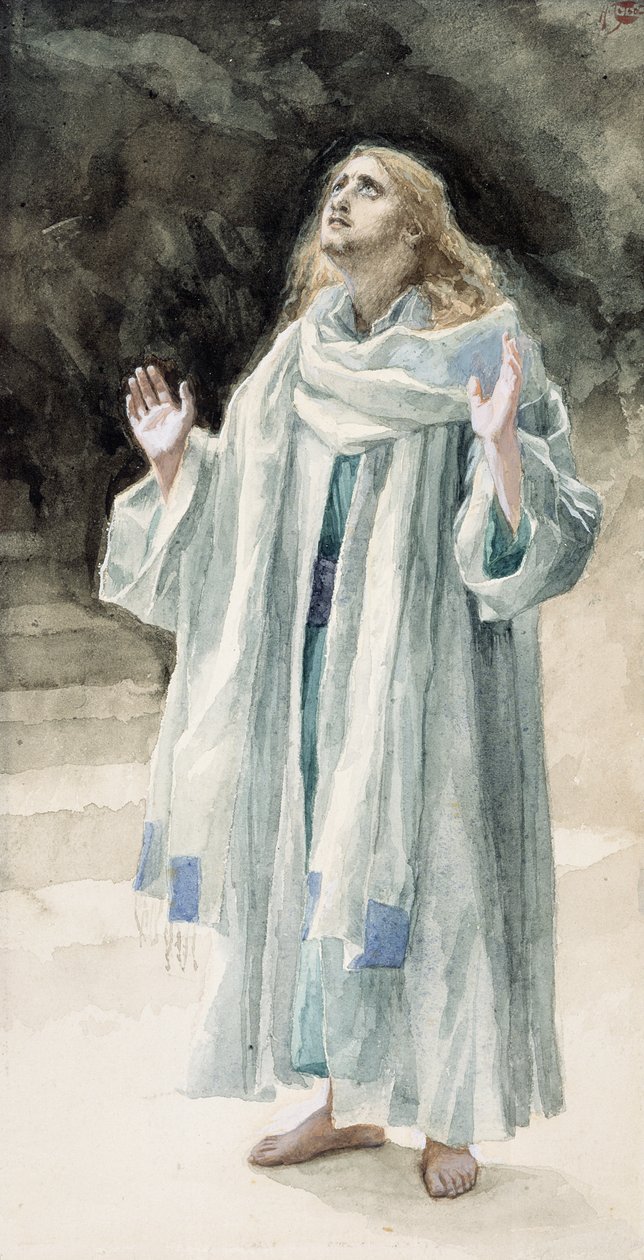 Sint Johannes de Evangelist, illustratie voor Het Leven van Christus door James Jacques Joseph Tissot