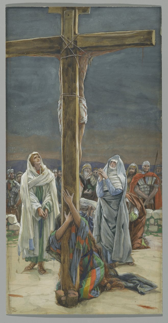 Stabat Mater. Vrouw, zie uw zoon, illustratie voor Het leven van Christus, ca. 1884-96 door James Jacques Joseph Tissot