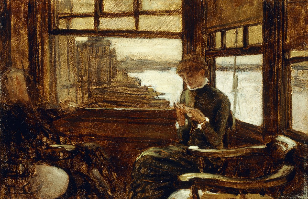 Studie voor de verloren zoon in het moderne leven: Het vertrek door James Jacques Joseph Tissot