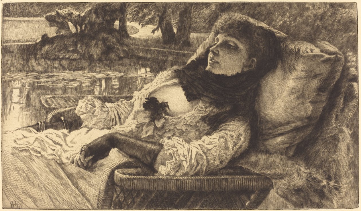 Zomeravond door James Jacques Joseph Tissot