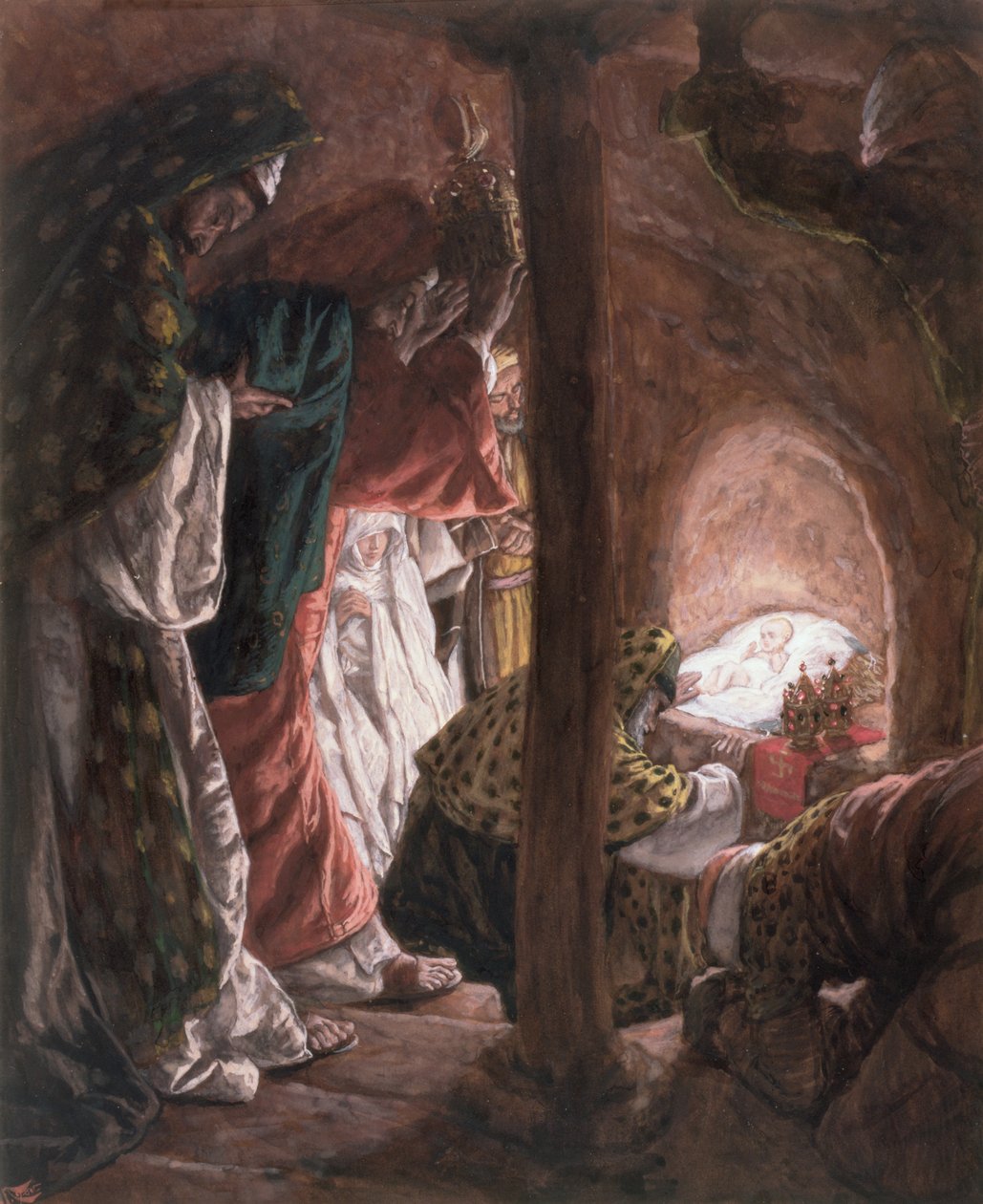 De Aanbidding van de Wijzen, illustratie voor Het Leven van Christus, ca. 1886-94 door James Jacques Joseph Tissot