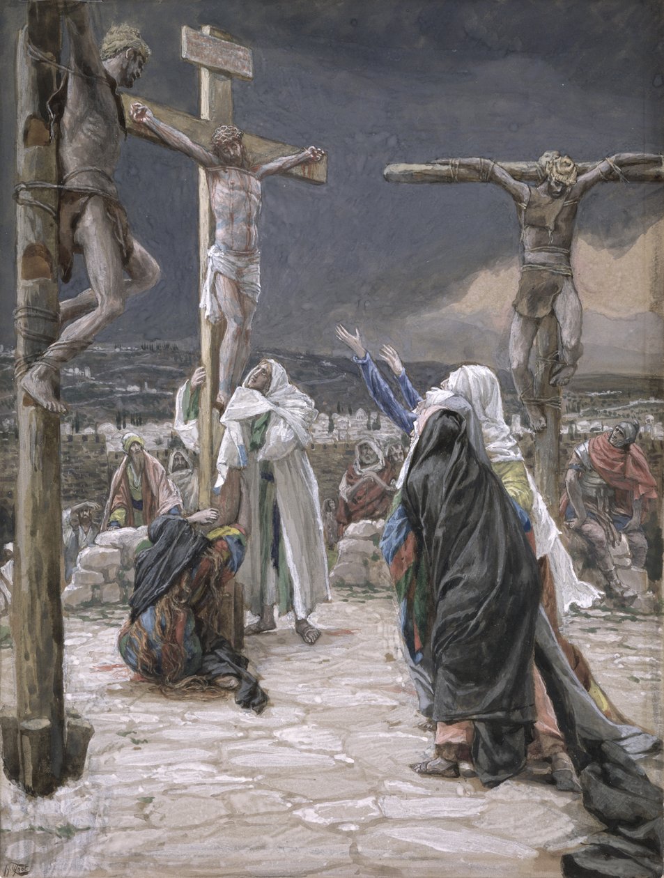 De dood van Jezus, illustratie voor Het leven van Christus, ca. 1884-96 door James Jacques Joseph Tissot