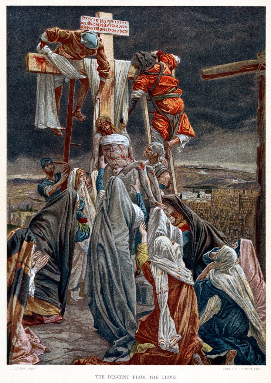 De Kruisafneming, c1890 door James Jacques Joseph Tissot