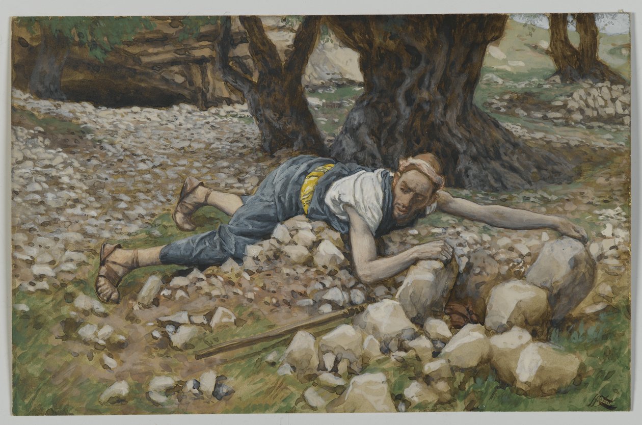 De verborgen schat, illustratie uit Het leven van onze Heer Jezus Christus door James Jacques Joseph Tissot