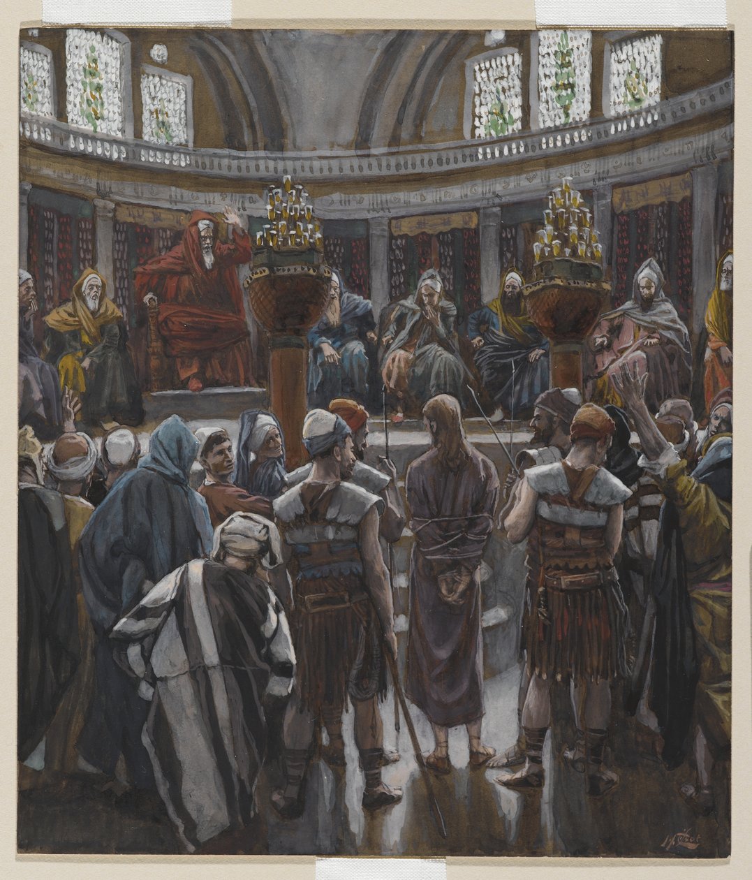 Het Ochtendvonnis, illustratie uit Het Leven van Onze Heer Jezus Christus, 1886-94 door James Jacques Joseph Tissot