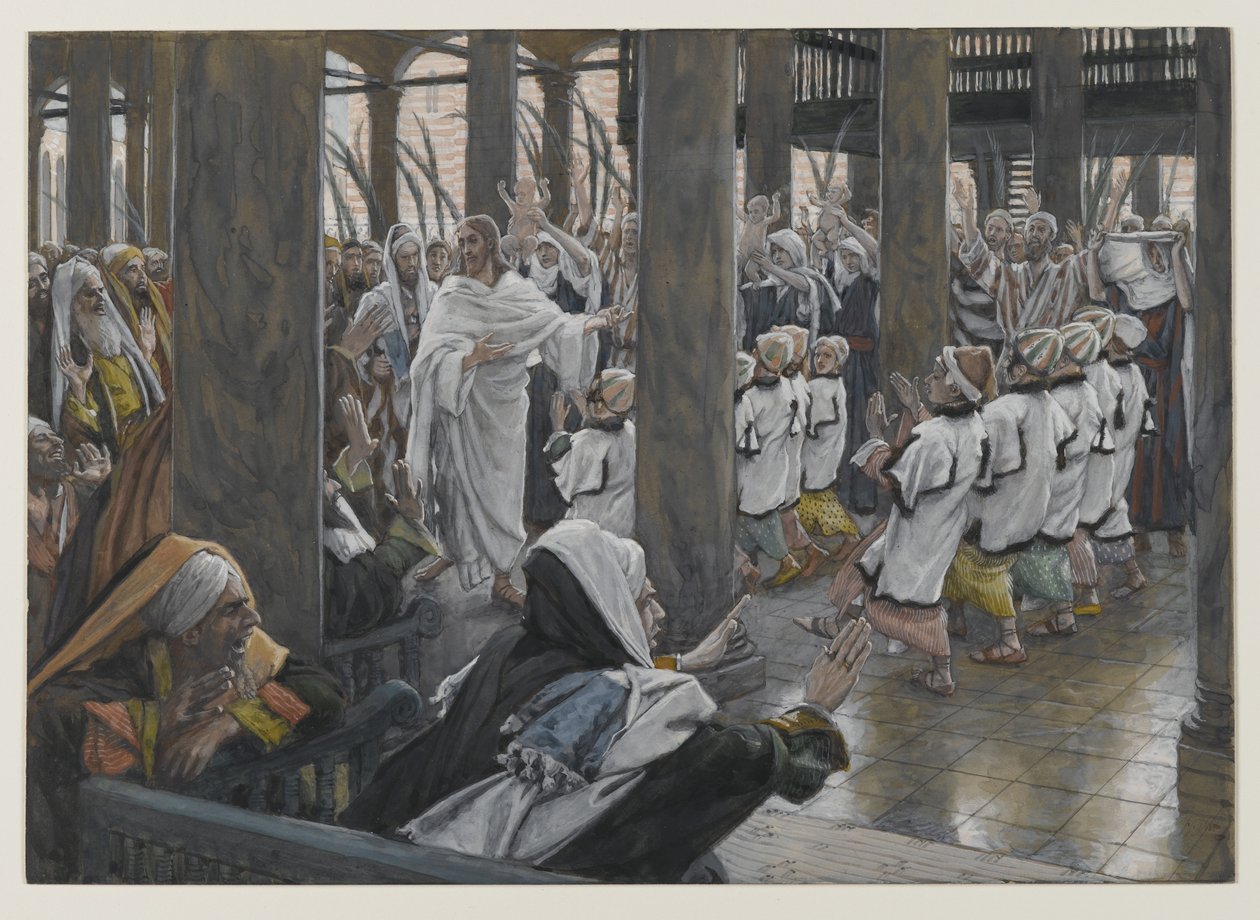 De processie in de tempel door James Jacques Joseph Tissot