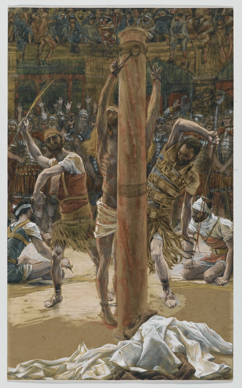 De Geseling op de Rug, illustratie uit Het Leven van Onze Heer Jezus Christus, 1886-94 door James Jacques Joseph Tissot