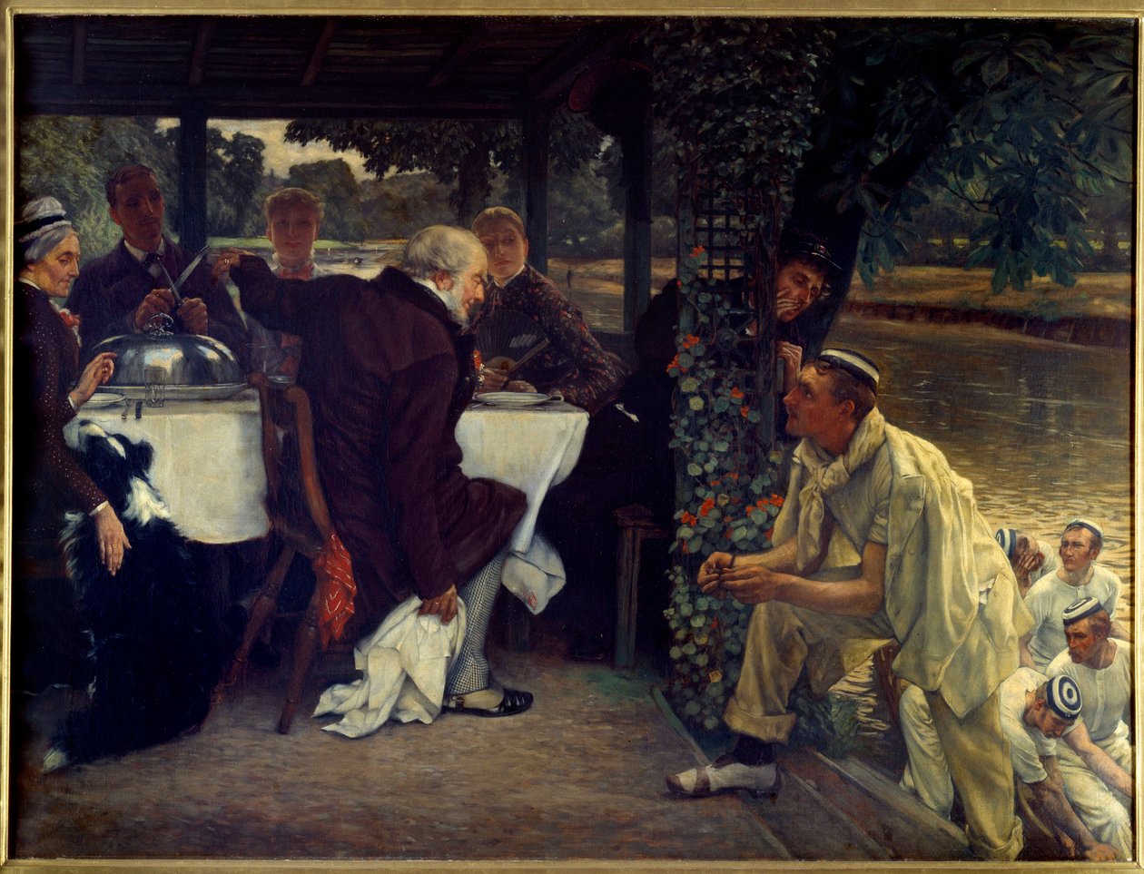 De terugkeer van de verloren zoon: het vette kalf door James Jacques Joseph Tissot