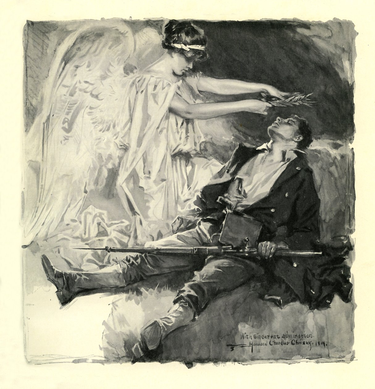 Sint-Michiel van België door James Jebusa Shannon