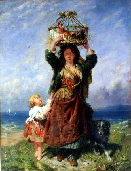 Naar de markt door James John Hill