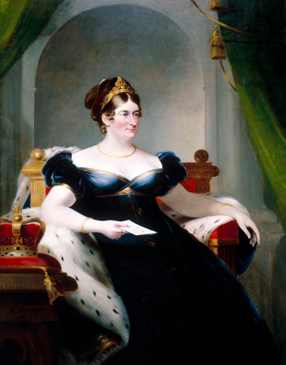 Caroline van Brunswijk, gemalin van George IV, 1820 door James Lonsdale