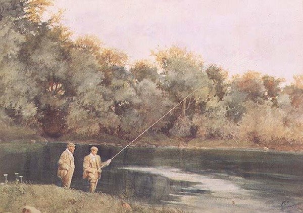 Bij de Vale of Health Pond, Hampstead Heath door James Loxham Browne