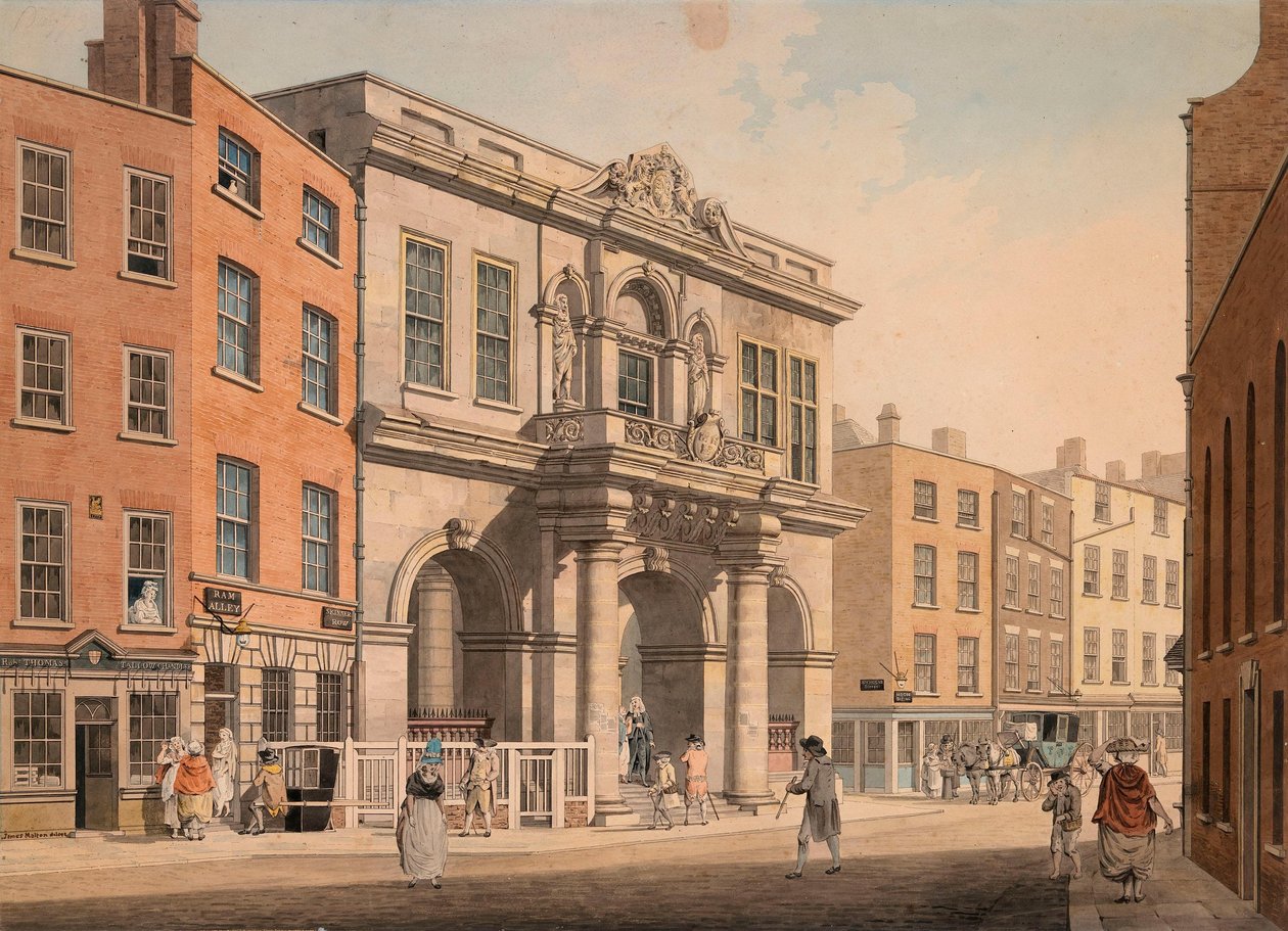 De Tholsel, Skinners Row, Dublin door James Malton