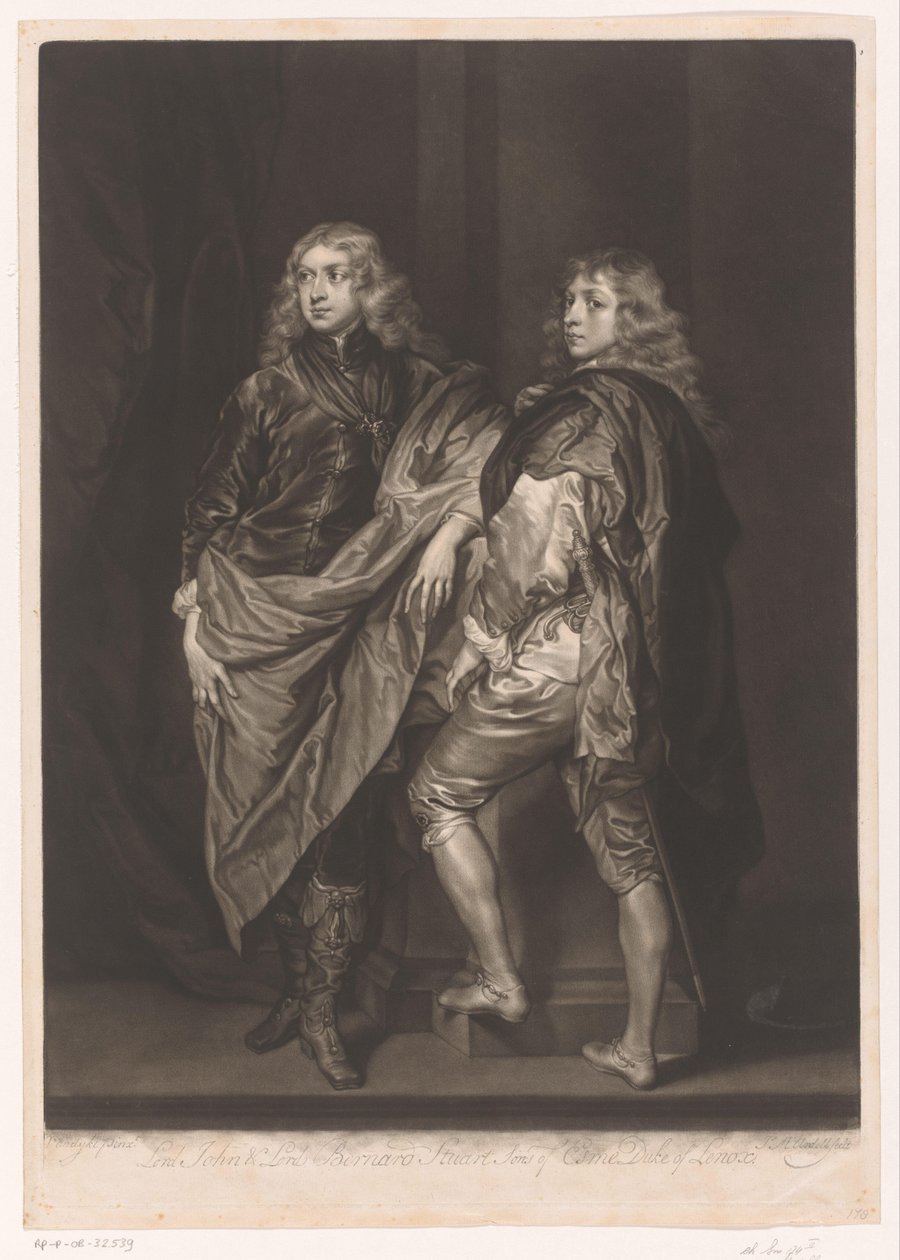 Portret van John en Bernard Stuart door James McArdell