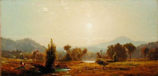 Uitzicht op de Catskills door James McDougal Hart