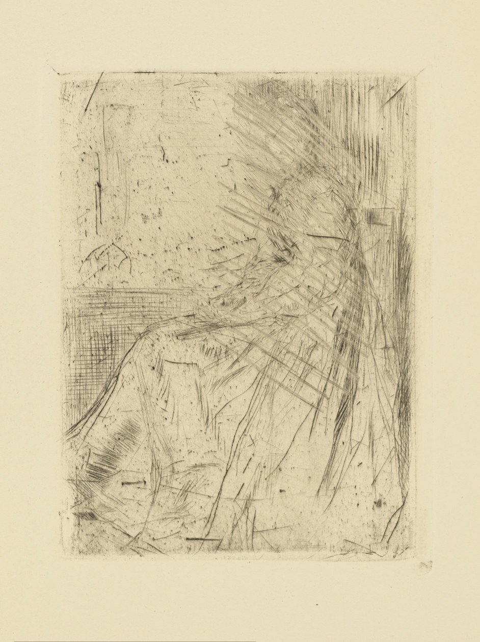 Impressies van geannuleerde platen door Whistler - Maude, Zittend door James Abbott McNeill Whistler