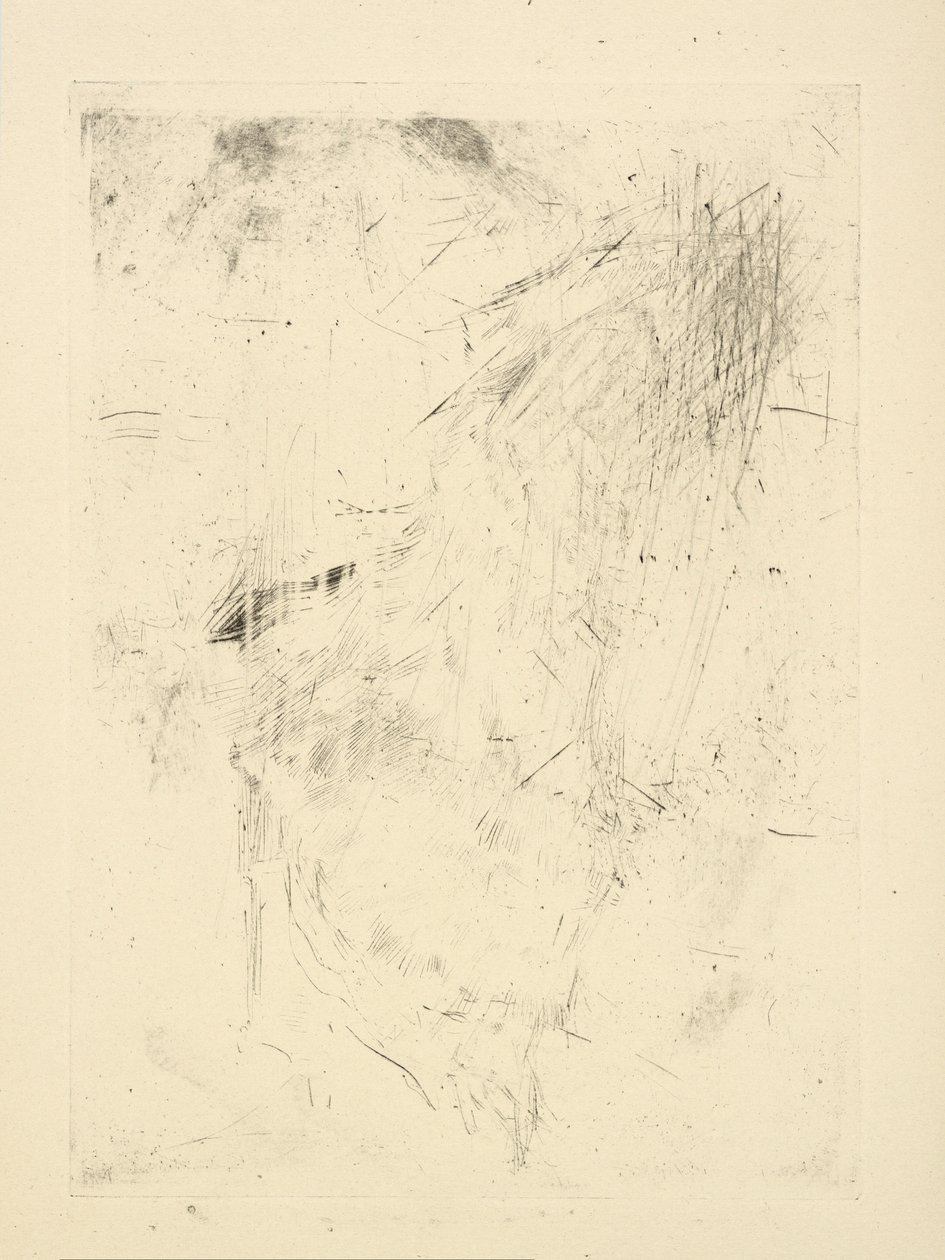 [76] Impressies van geannuleerde platen door Whistler - [Zittende figuur?] door James Abbott McNeill Whistler