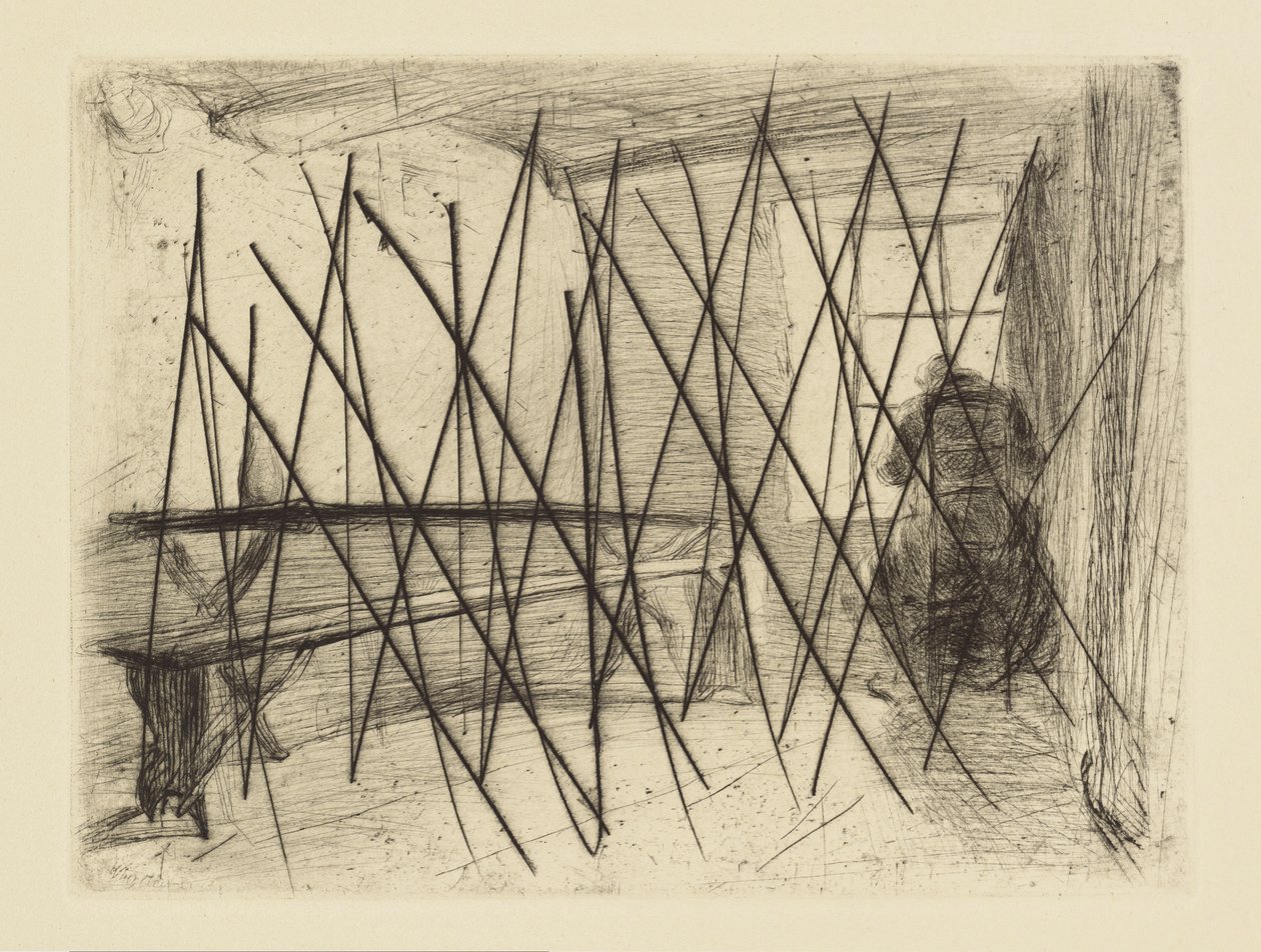 [76] Impressies van geannuleerde platen door Whistler - De vrek. door James Abbott McNeill Whistler