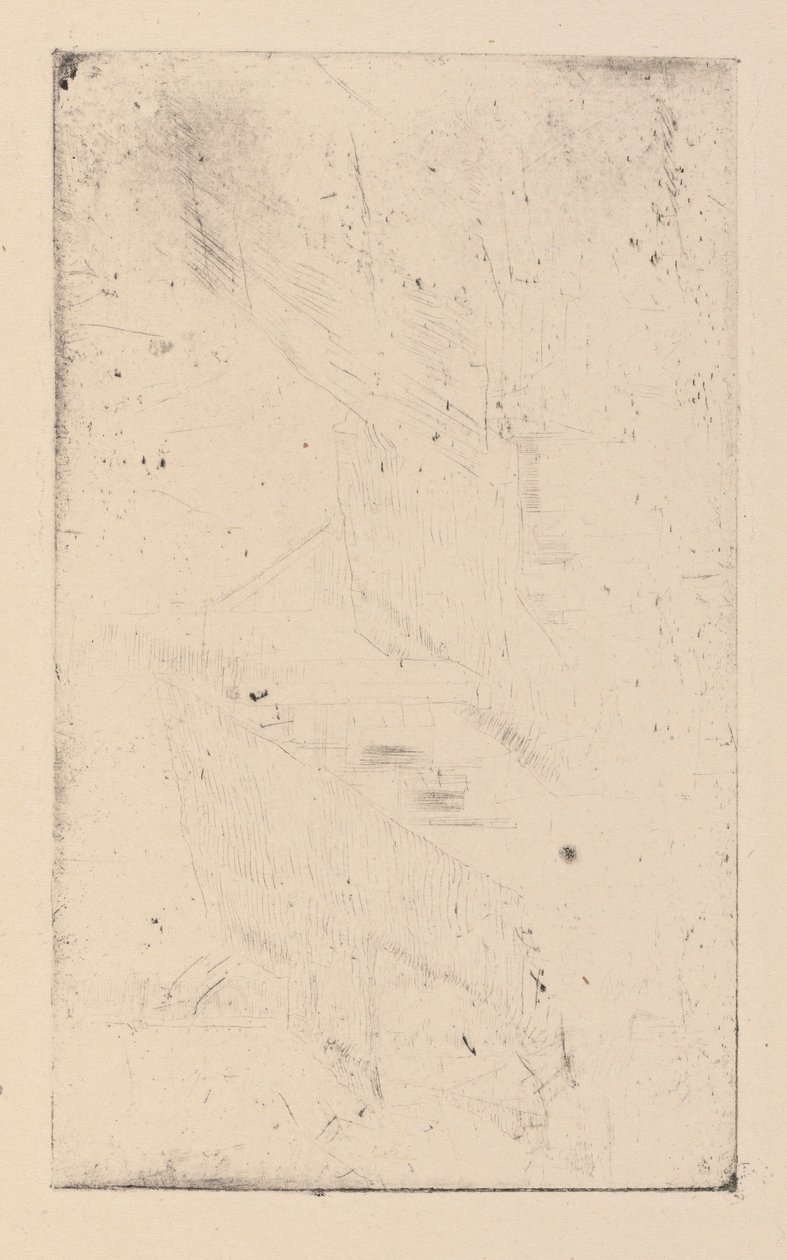 Impressies van geannuleerde platen door Whistler - De Muff door James Abbott McNeill Whistler