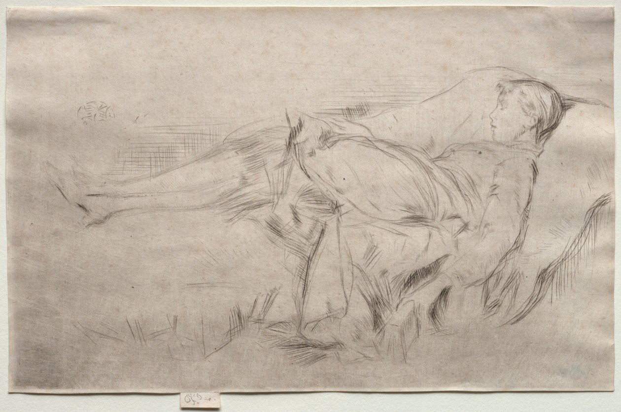 Een kind op een bank, nr. 2 door James McNeill Whistler