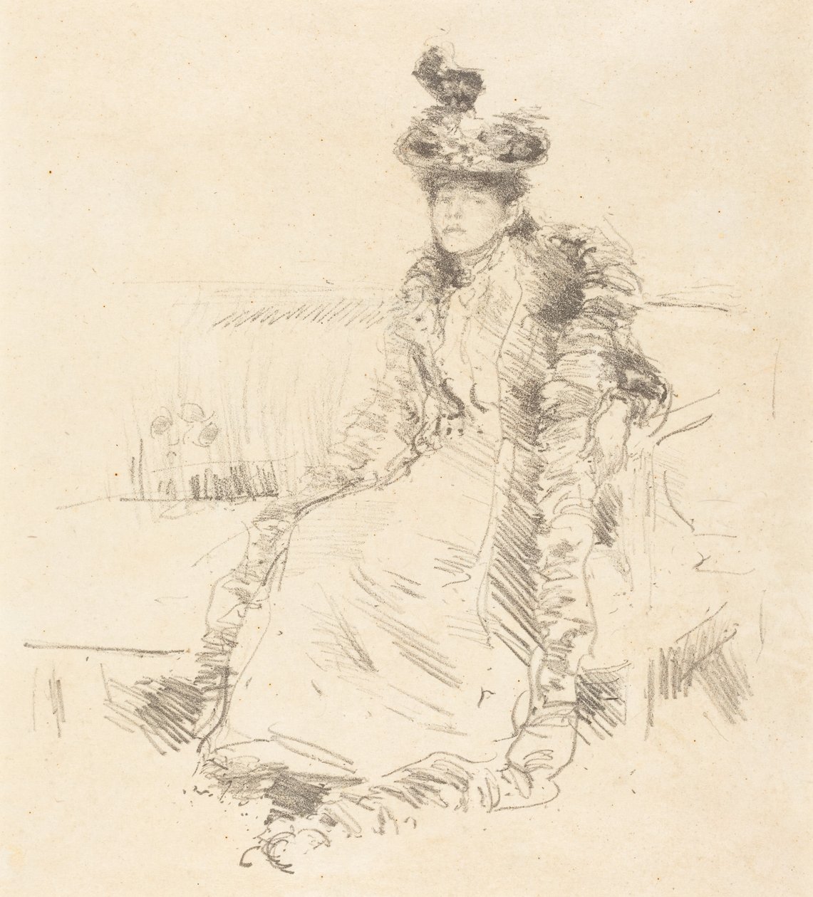 Een zittende dame door James McNeill Whistler