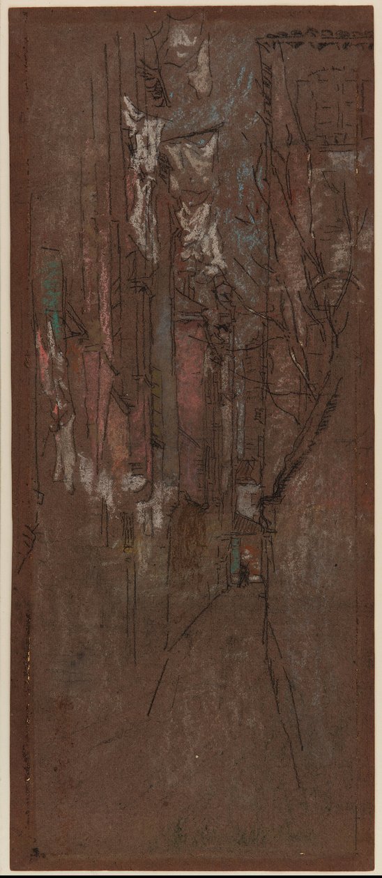 Een straat in Venetië door James Abbott McNeill Whistler
