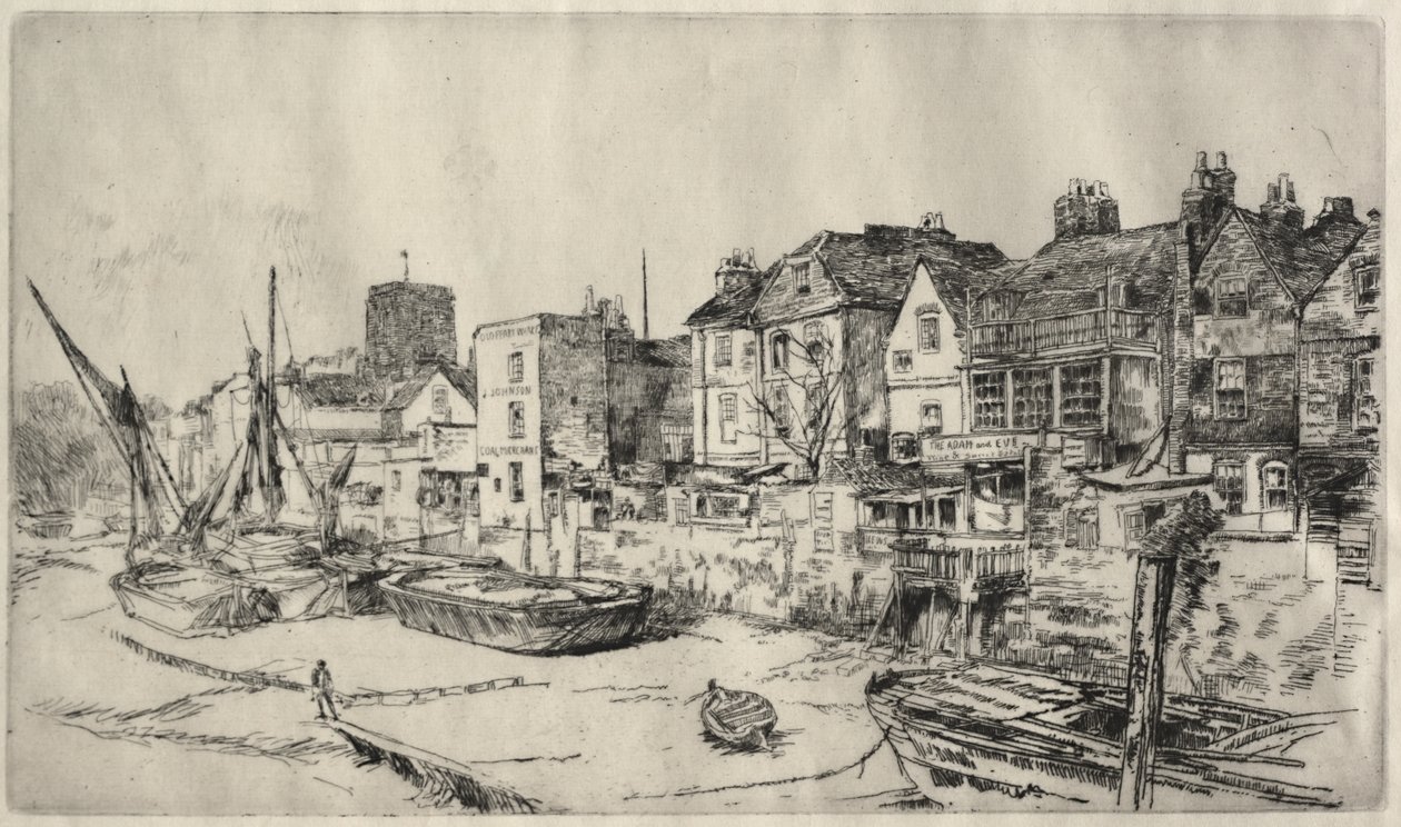 Taverne "Adam en Eva", Old Chelsea door James McNeill Whistler