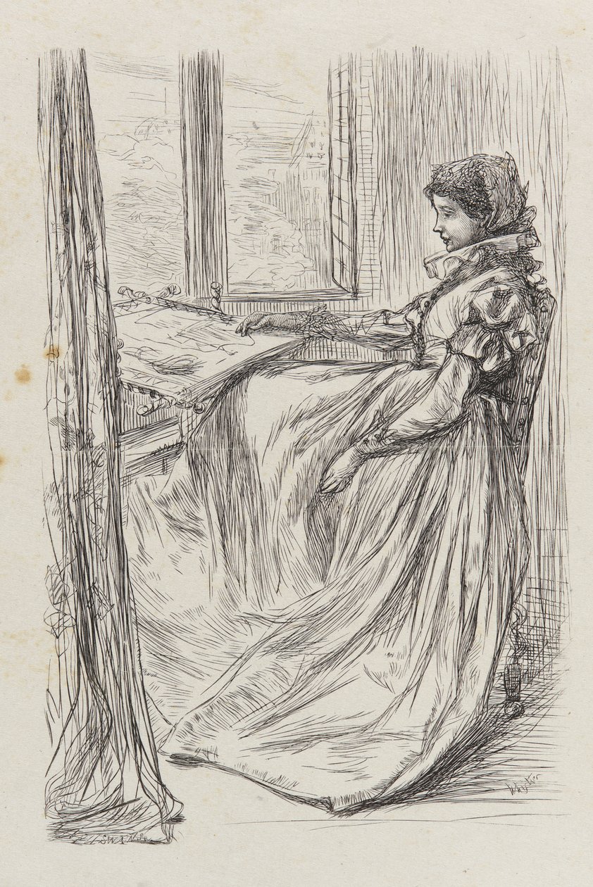 Een Illustratie voor De Ochtend voor het Bloedbad van St. Bartholomeus door James Abbott McNeill Whistler