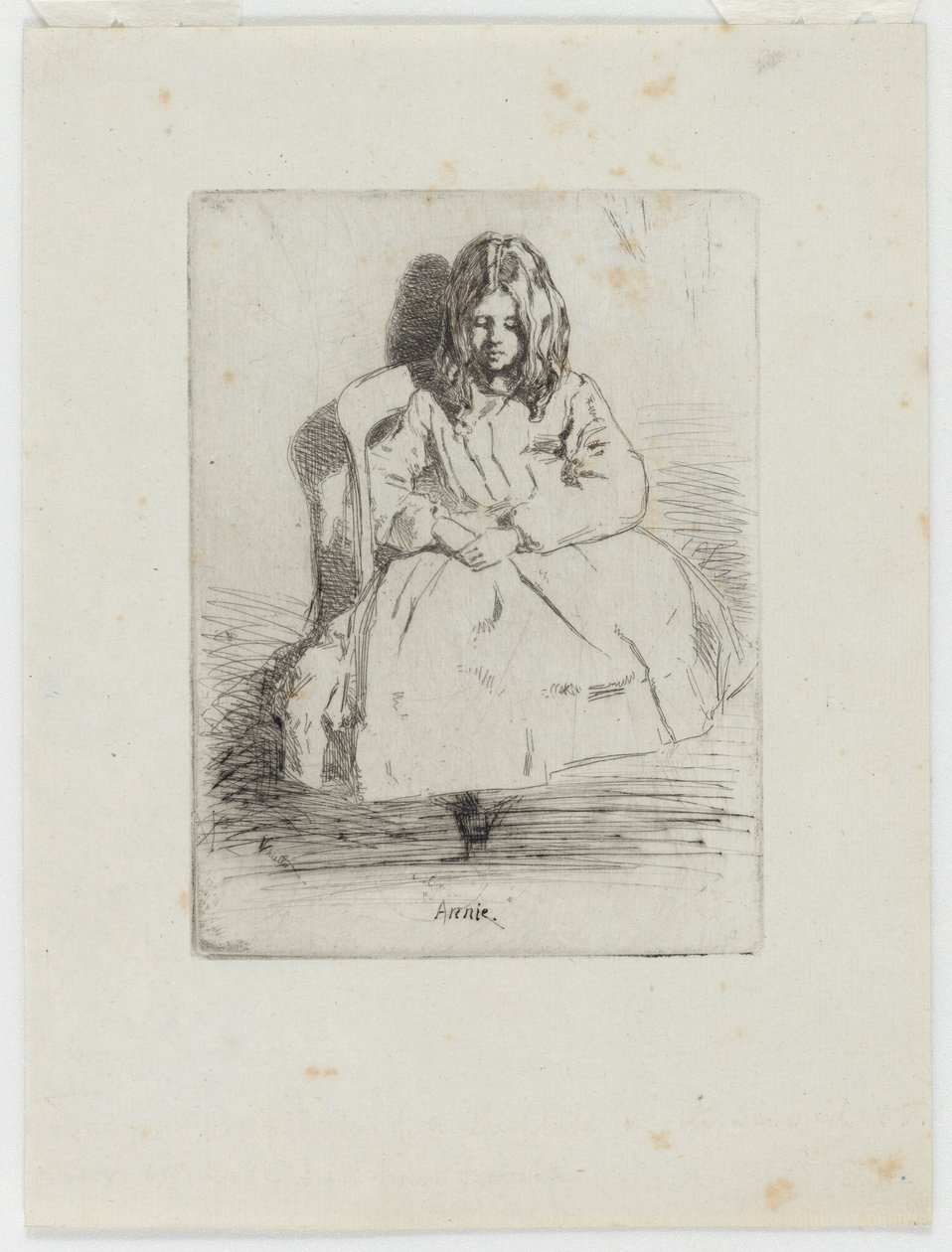 Annie, Zittend door James Abbott McNeill Whistler