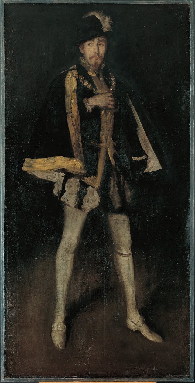 Arrangement in zwart, nr. 3: Sir Henry Irving als Filips II van Spanje door James McNeill Whistler