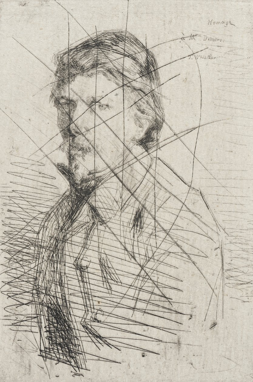 August Delatre door James McNeill Whistler