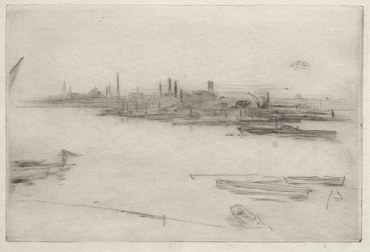 Battersea:  Dawn door James McNeill Whistler
