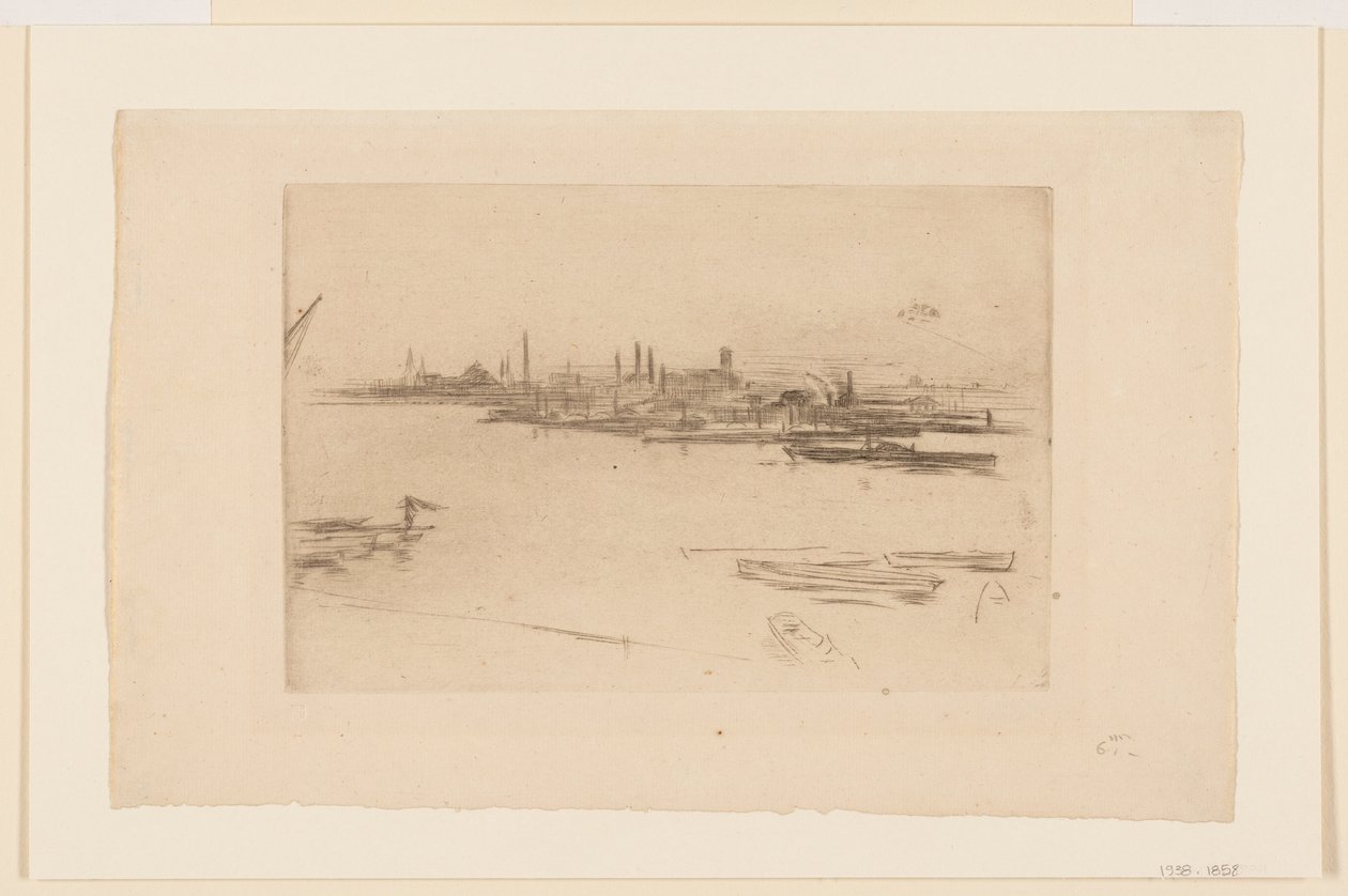 Battersea ochtend door James Abbott McNeill Whistler