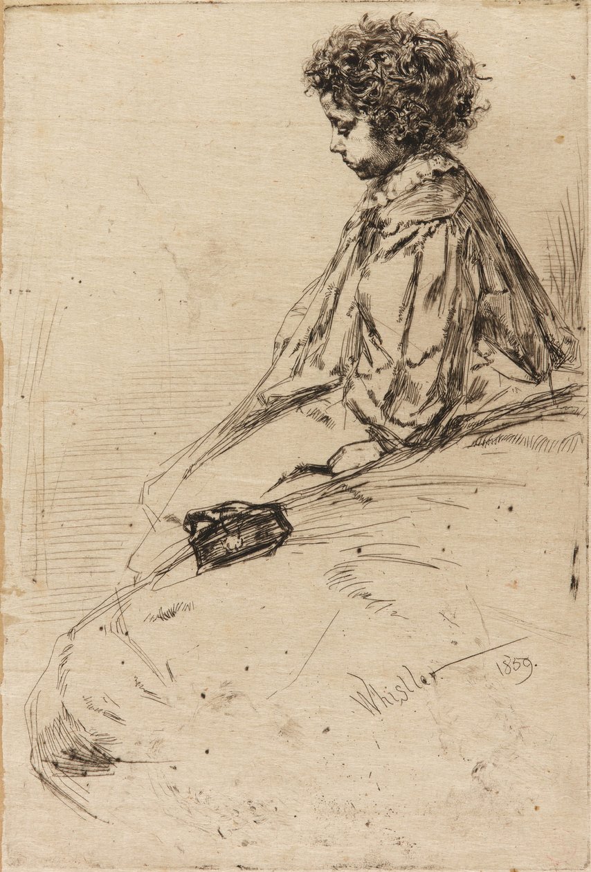 Bibi Lalouette door James Abbott McNeill Whistler