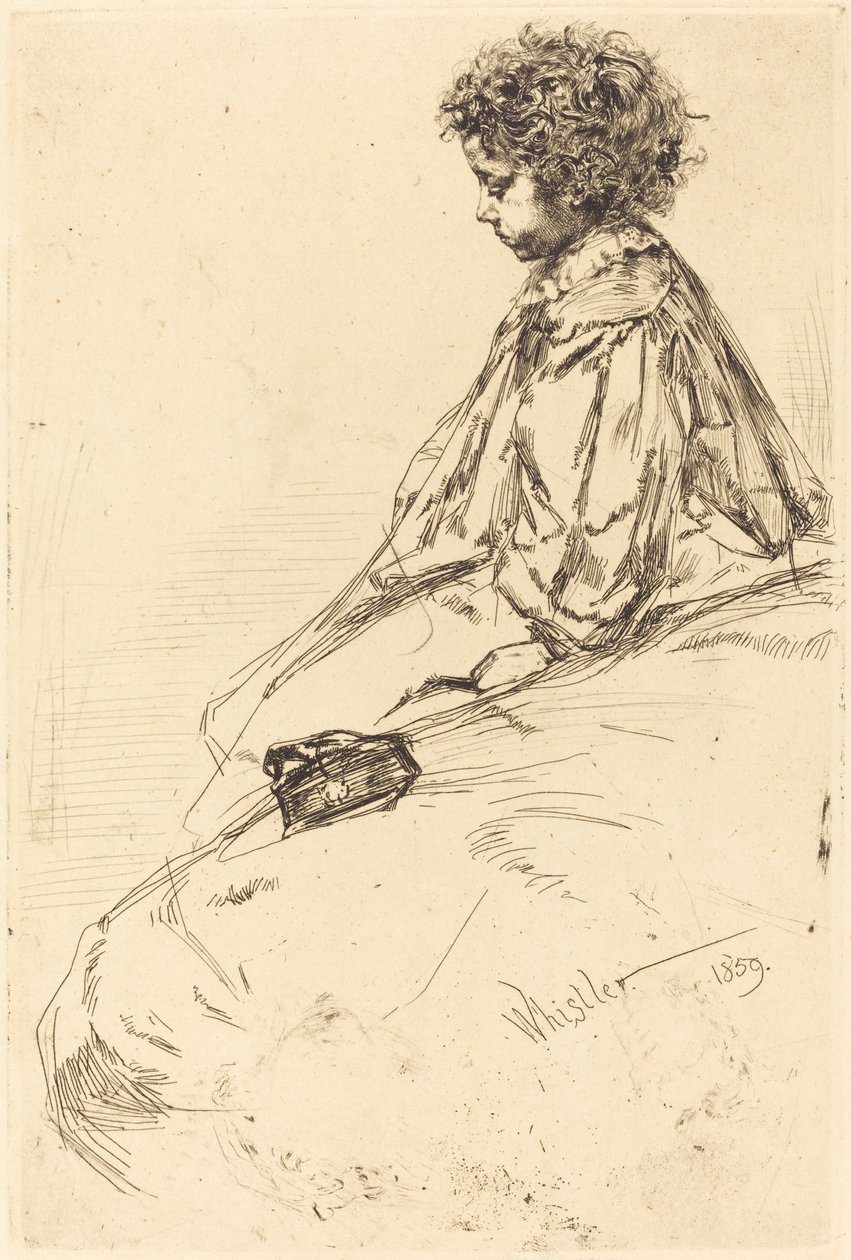 Bibi Lalouette door James Abbott McNeill Whistler