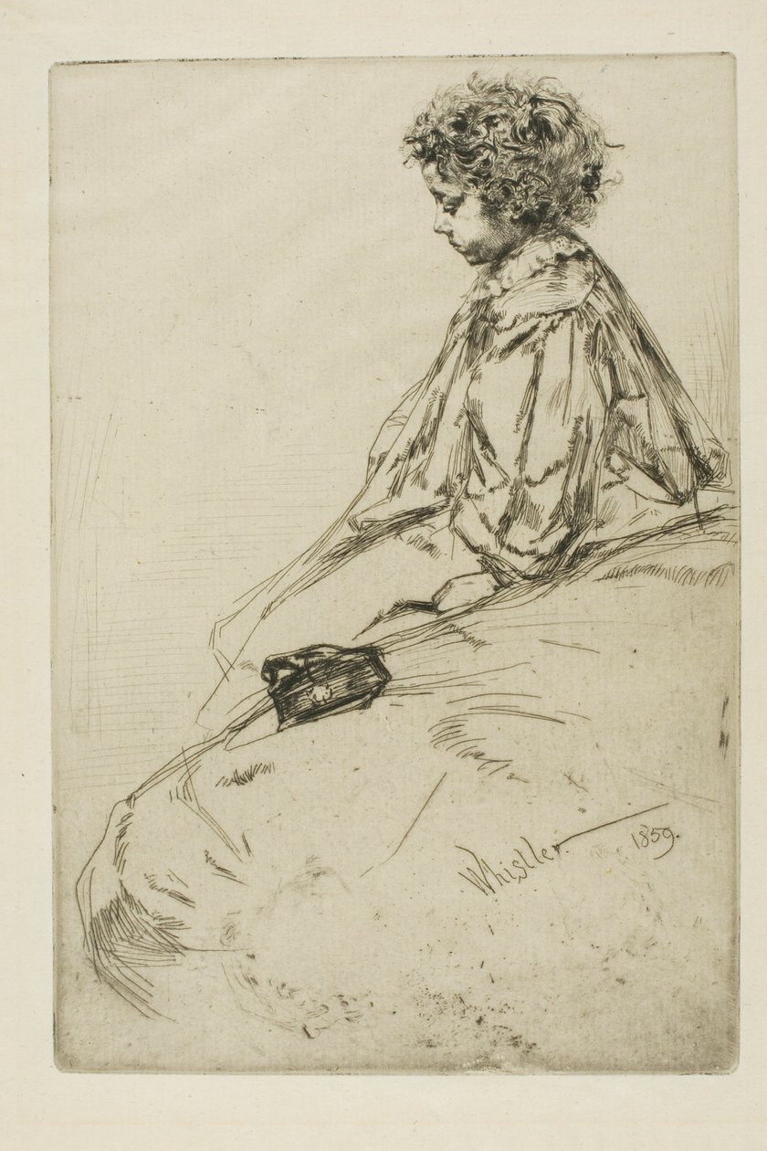 Bibi Lalouette door James Abbott McNeill Whistler