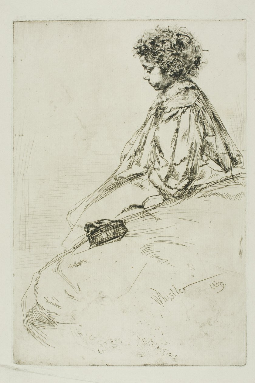 Bibi Lalouette door James Abbott McNeill Whistler