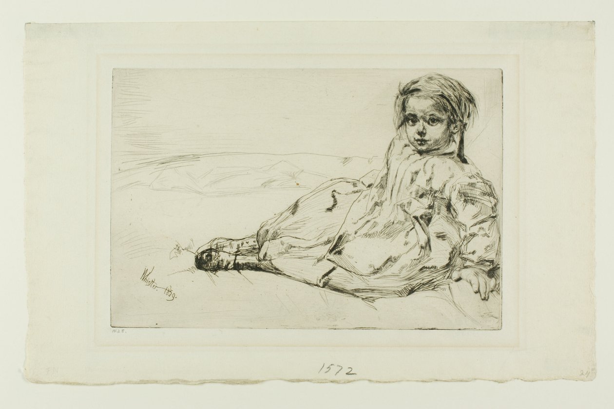Bibi Valentin door James Abbott McNeill Whistler