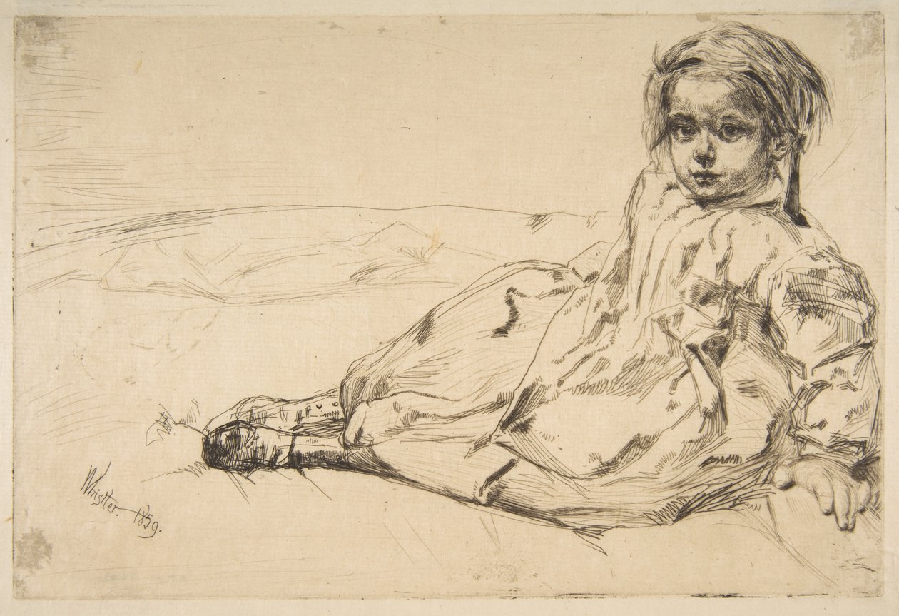 Bibi Valentin door James McNeill Whistler