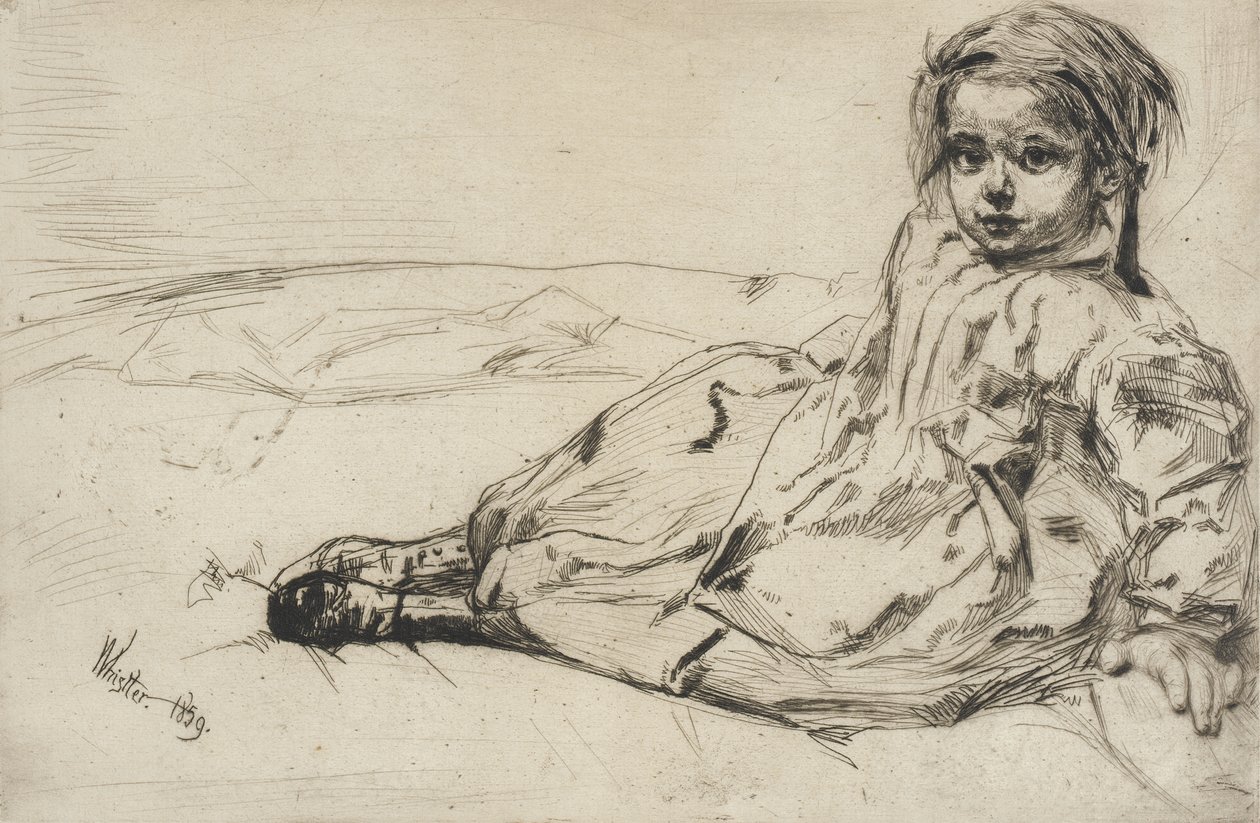 Bibi Valentin door James McNeill Whistler