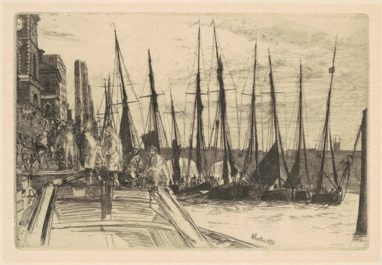 Billingsgate door James Abbott McNeill Whistler