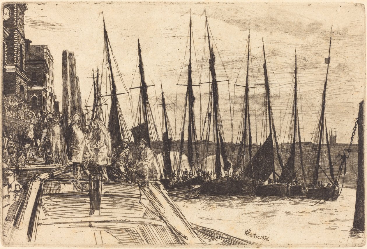Billingsgate door James Abbott McNeill Whistler