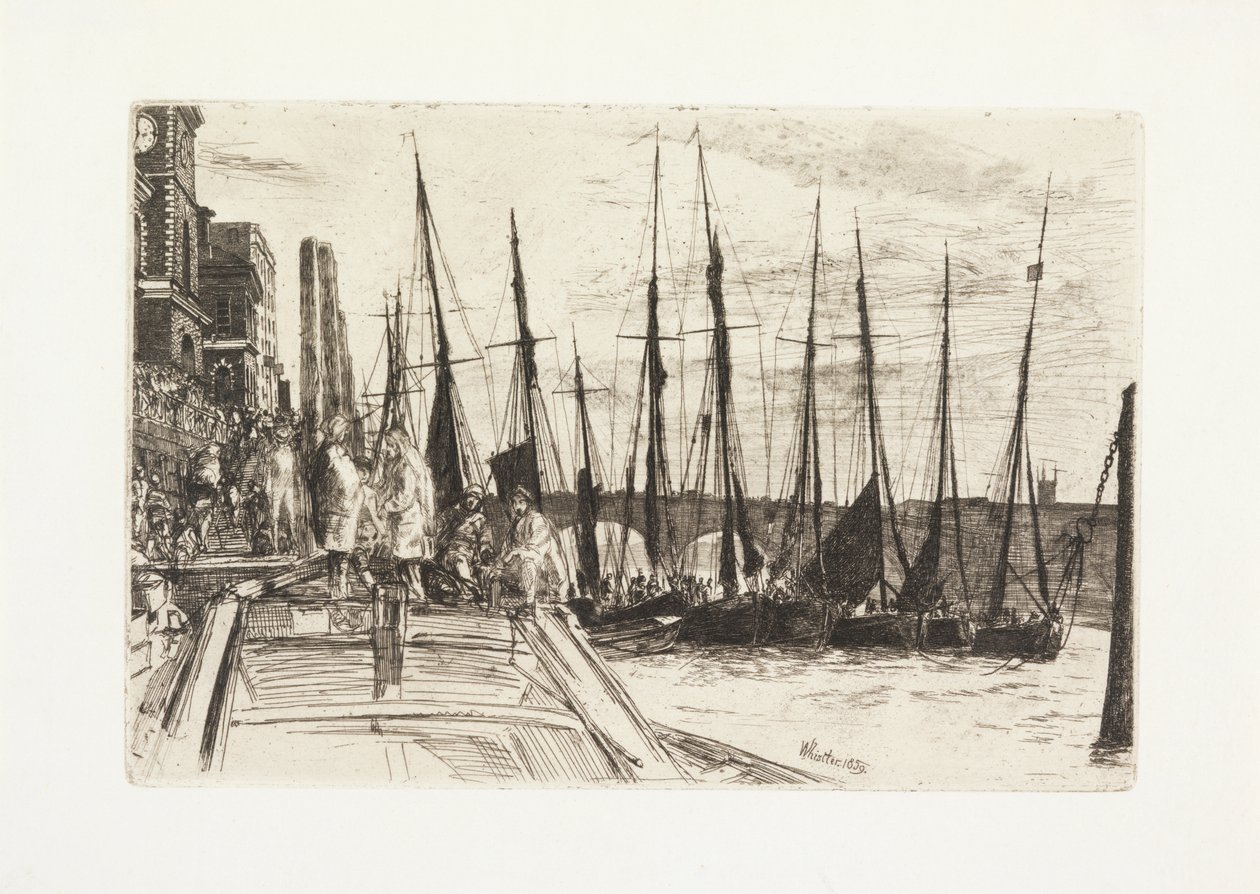 Billingsgate door James Abbott McNeill Whistler