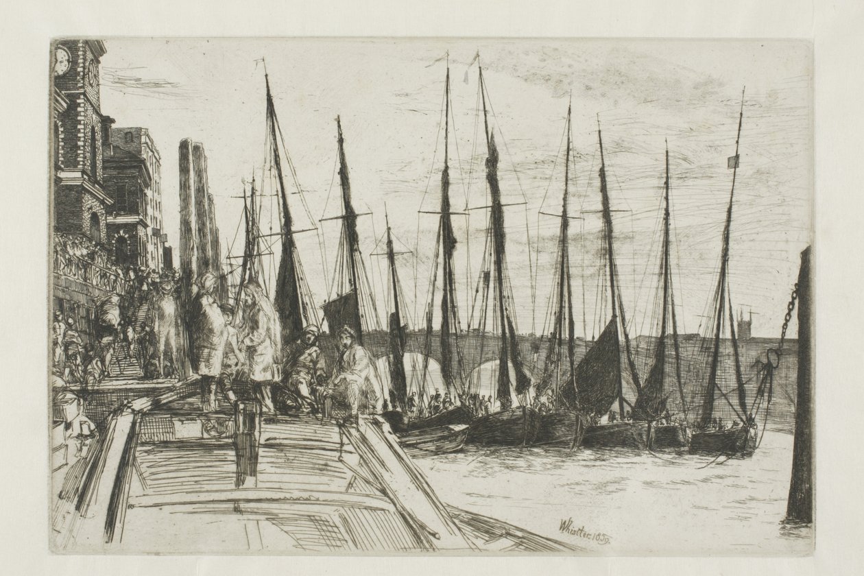 Billingsgate door James Abbott McNeill Whistler