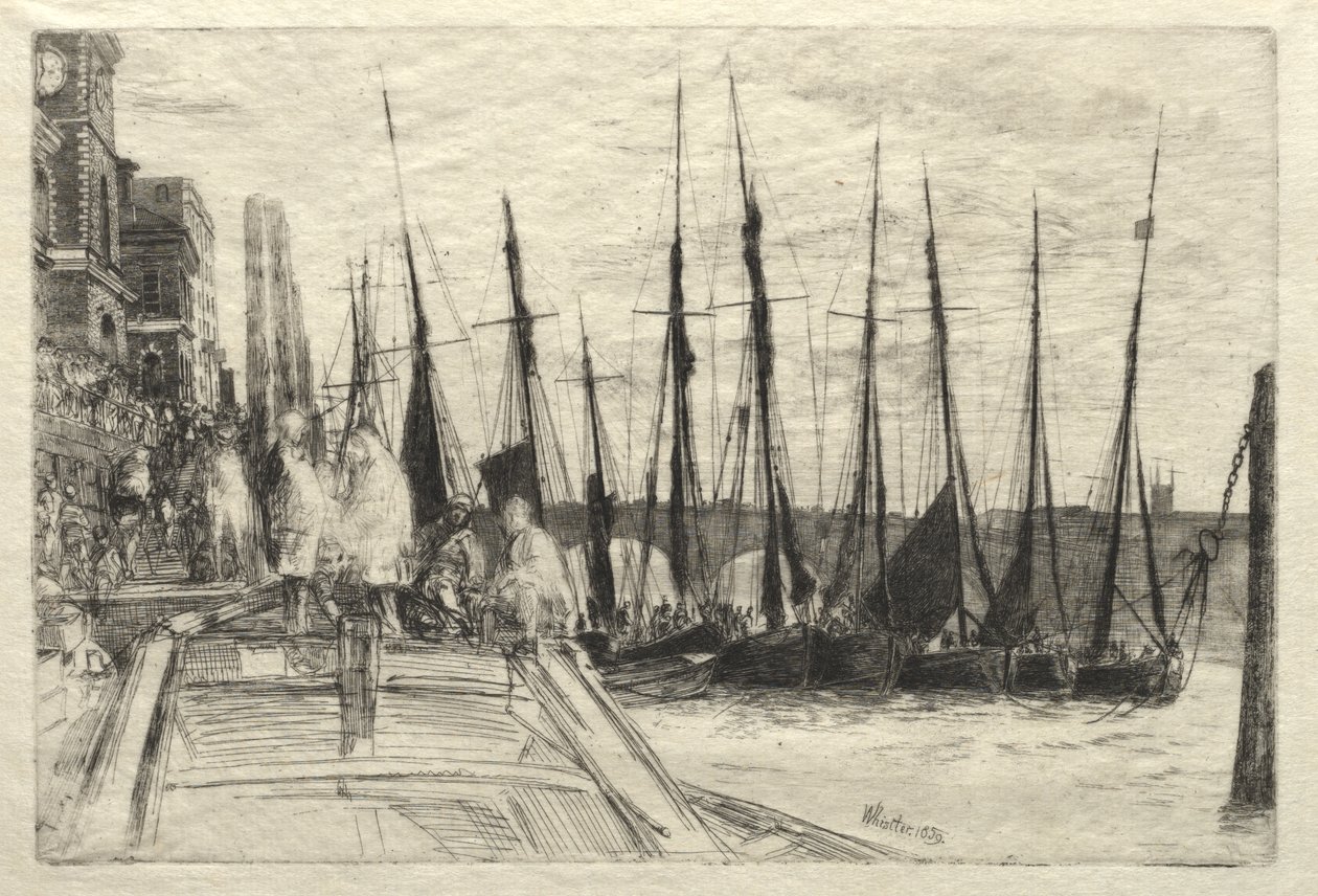 Billingsgate door James McNeill Whistler